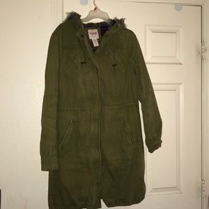 Army green coat